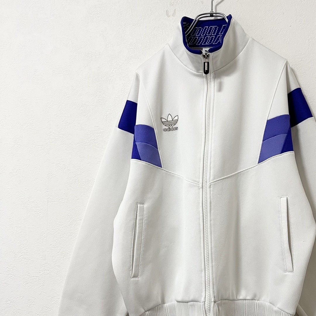 adidas ADA-66F ホワイト×ネイビー Mサイズ セットアップ adidas ADA-66F ホワイト×ネイビー Mサイズ セットアップ