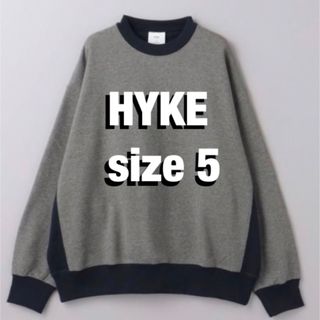 ハイク(HYKE)の【新品未使用】HYKE SWEAT SHIRT スウェット グレー size 5(スウェット)