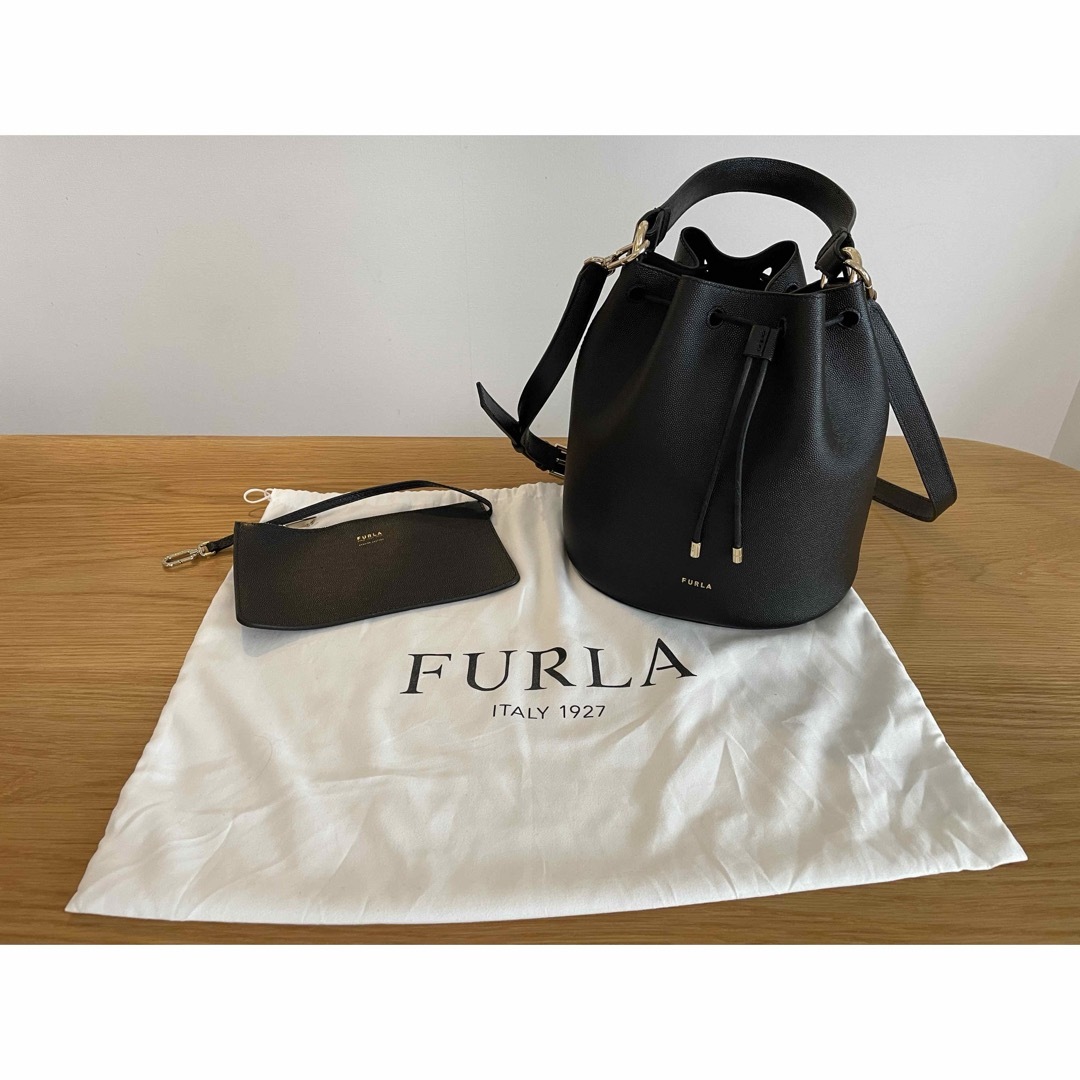 Furla(フルラ)の【新品未使用】FURLA フルラ　2way ショルダーバッグ　ハンドバッグ　黒 レディースのバッグ(ショルダーバッグ)の商品写真