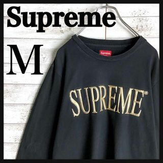 シュプリーム(Supreme)の9224【希少デザイン】シュプリーム☆ビッグロゴ定番カラー長袖tシャツ　美品(Tシャツ/カットソー(七分/長袖))