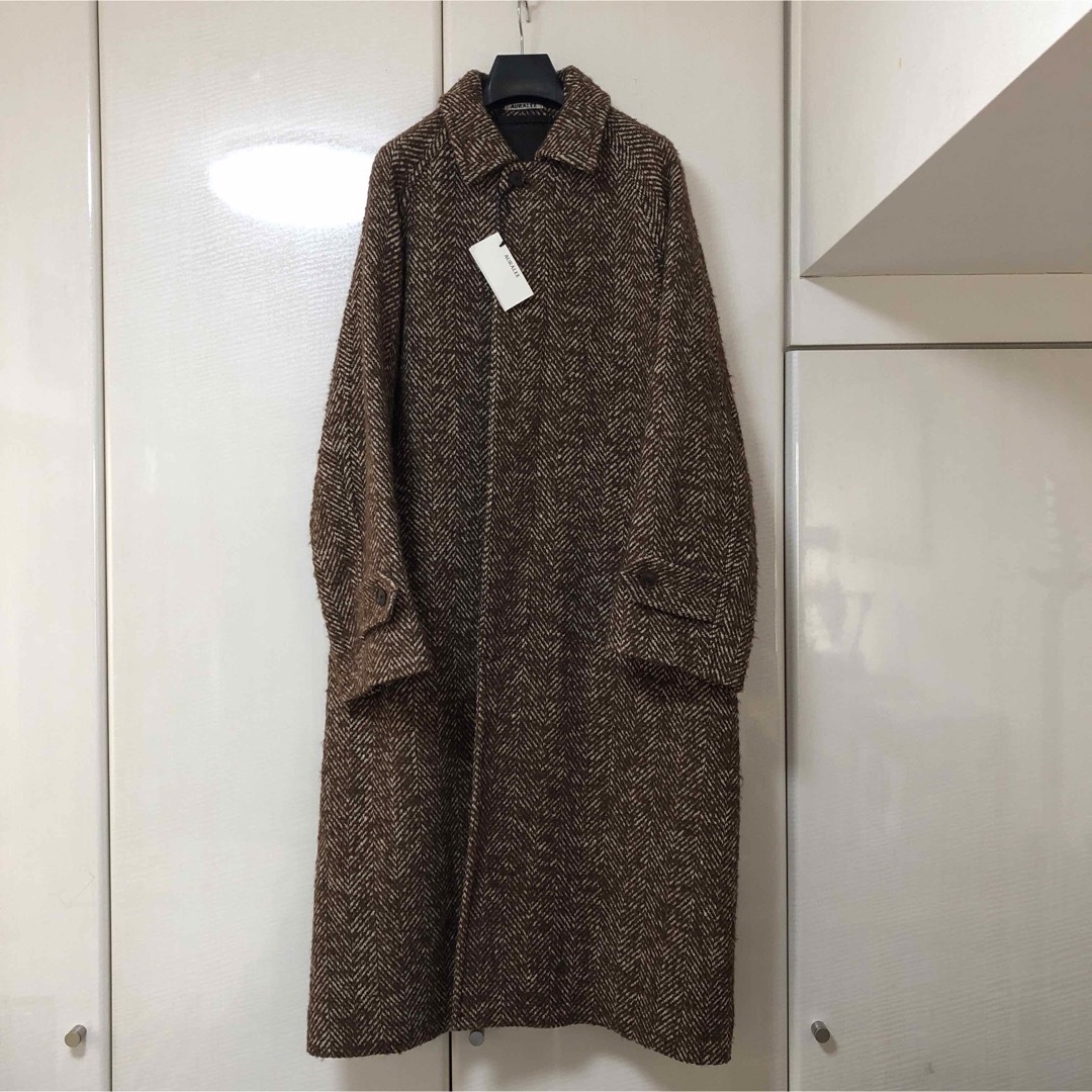 ステンカラーコート AURALEE - AURALEE WOOL ALPACA TWEED ステンカラーコート AURALEE - AURALEE WOOL ALPACA TWEED