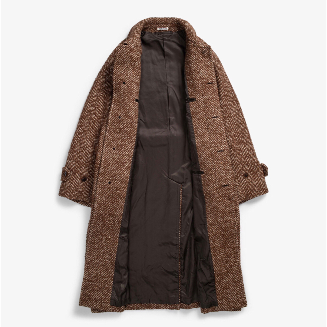 AURALEE - AURALEE WOOL ALPACA TWEED COLLAR COATの通販 by AURALEE - AURALEE WOOL ALPACA TWEED COLLAR COATの通販 by
