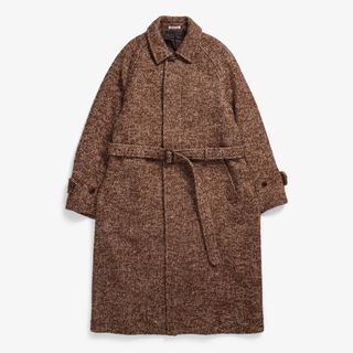 オーラリー(AURALEE)のAURALEE WOOL ALPACA TWEED COLLAR COAT(ステンカラーコート)