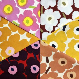 マリメッコ(marimekko)のマリメッコ　カットクロス　ミニウニッコ６色　30×32　B　marimekko(生地/糸)