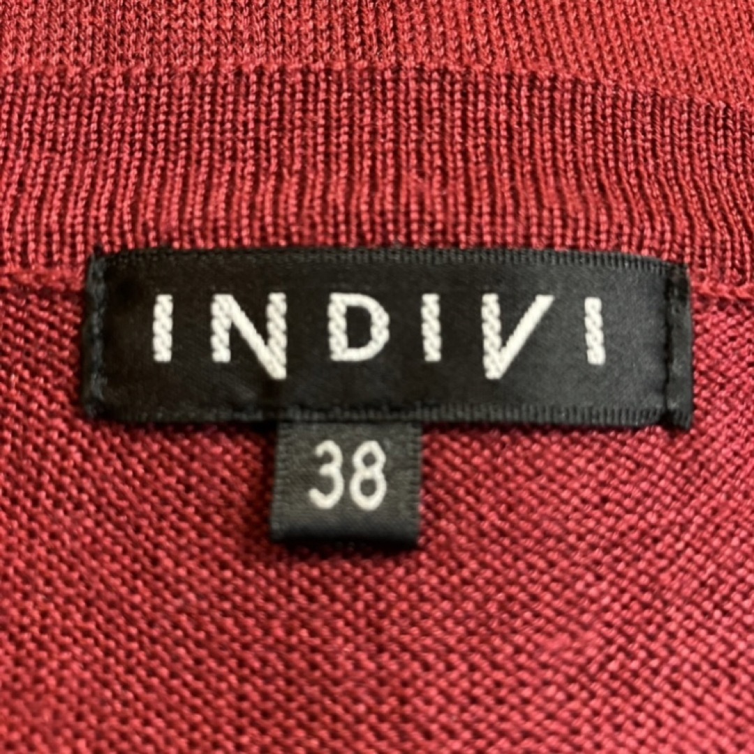 INDIVI(インディヴィ)の★INDIVI/インディヴィ★一度着用のみ★長袖カーディガン38(M.9号) レディースのトップス(カーディガン)の商品写真