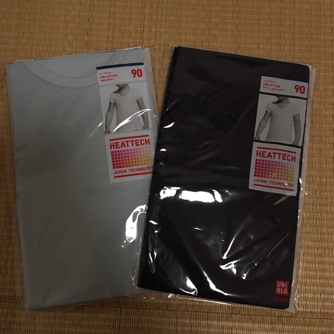 UNIQLO(ユニクロ)の【新品】UNIQLO半袖ヒートテック90cm キッズ/ベビー/マタニティのキッズ服男の子用(90cm~)(下着)の商品写真