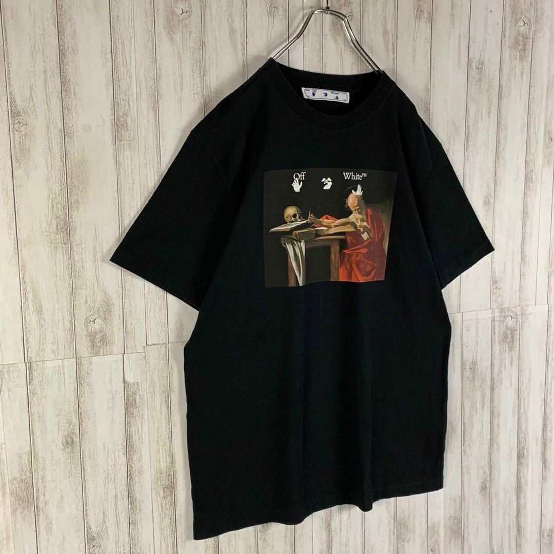 OFF-WHITE(オフホワイト)の【超絶人気モデル】オフホワイト 正規品 XL クロスアロー 両面ロゴ Tシャツ メンズのトップス(Tシャツ/カットソー(半袖/袖なし))の商品写真