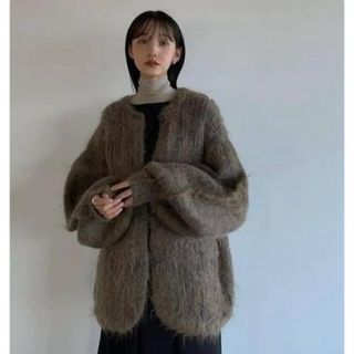 クラネ(CLANE)のCLANE COLOR MOHAIR SHAGGY CARDIGAN(カーディガン)