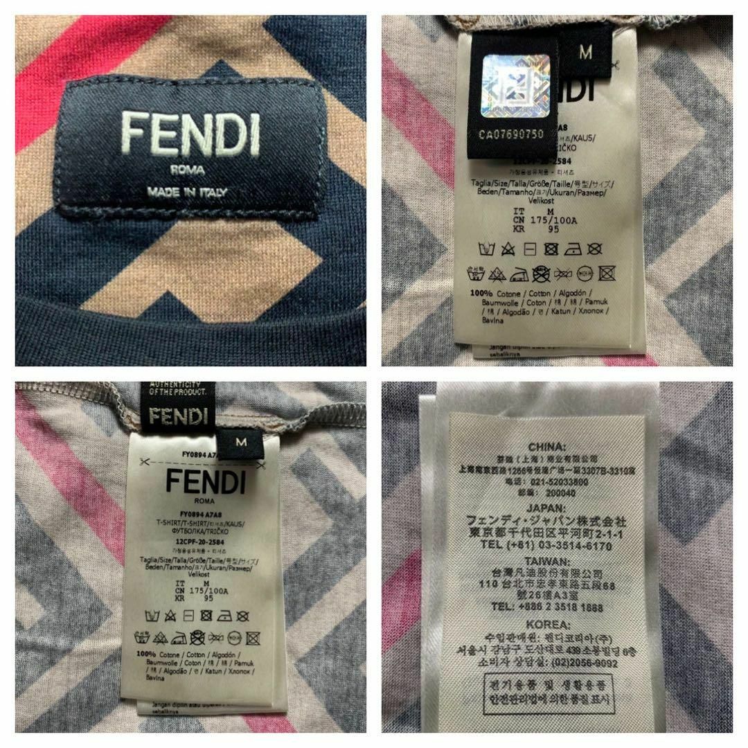 FENDI(フェンディ)の【最高級の逸品】FENDI フェンディ ズッカ 希少 M 入手困難 Tシャツ メンズのトップス(Tシャツ/カットソー(半袖/袖なし))の商品写真