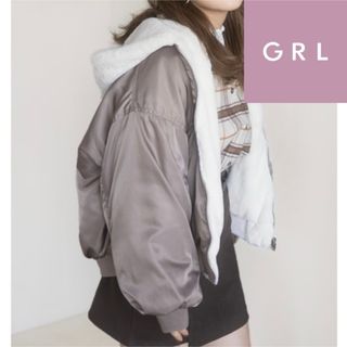 グレイル(GRL)の美品〚GRL〛⁡グレイル （Fサイズ）ファー リバーシブル ブルゾン(ブルゾン)