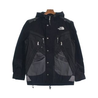 ジュンヤワタナベマン(JUNYA WATANABE MAN)のJUNYA WATANABE MAN マウンテンパーカー M 黒xグレー系 【古着】【中古】(マウンテンパーカー)