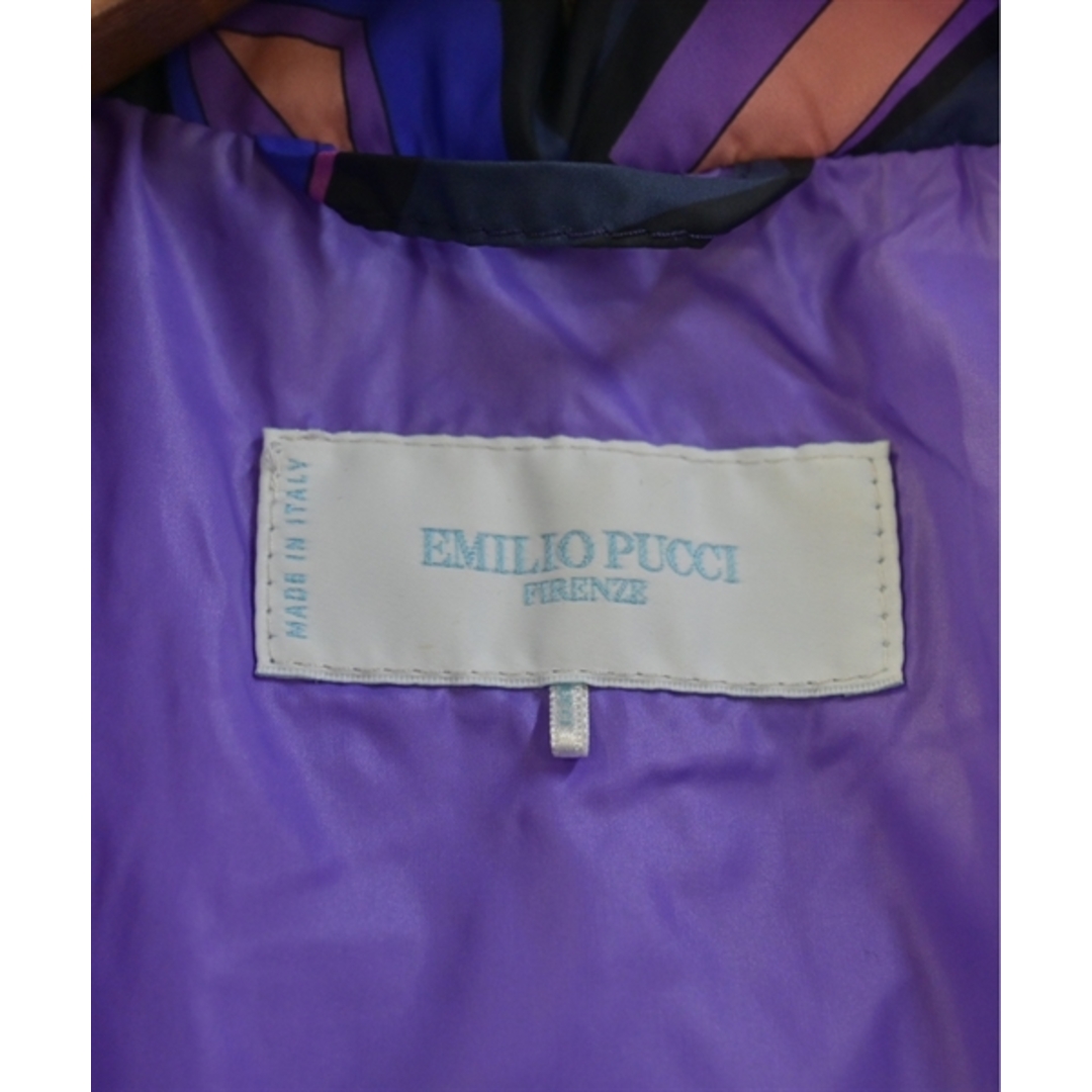 EMILIO PUCCI(エミリオプッチ)のEMILIO PUCCI ダウンコート 40(M位) 紫x紺xピンク等(総柄) 【古着】【中古】 レディースのジャケット/アウター(ダウンコート)の商品写真