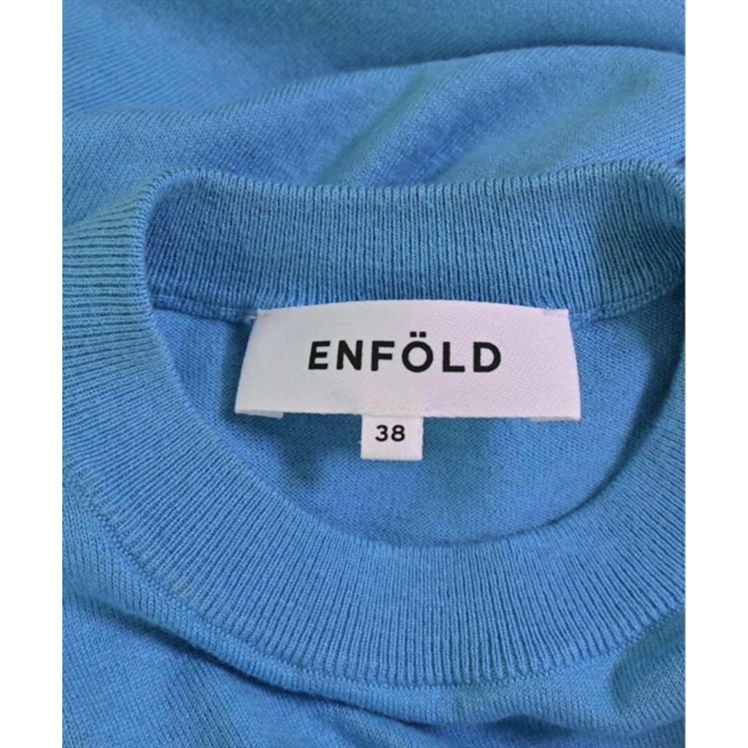 ENFOLD(エンフォルド)のENFOLD エンフォルド ニット・セーター 38(M位) 青 【古着】【中古】 レディースのトップス(ニット/セーター)の商品写真