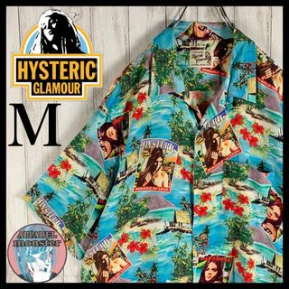 ヒステリックグラマー(HYSTERIC GLAMOUR)の【超希少モデル】ヒステリックグラマー 総柄 ヒスガール オープンカラーシャツ(シャツ)