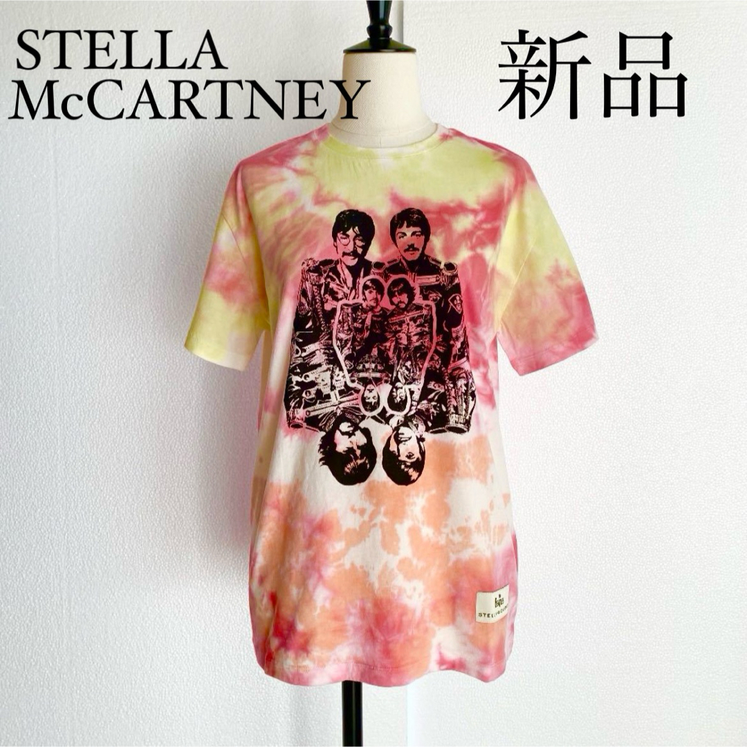 Stella McCartney(ステラマッカートニー)のSTELLA McCARTNEYステラマッカートニー　タイダイロゴTシャツ XS レディースのトップス(Tシャツ(半袖/袖なし))の商品写真