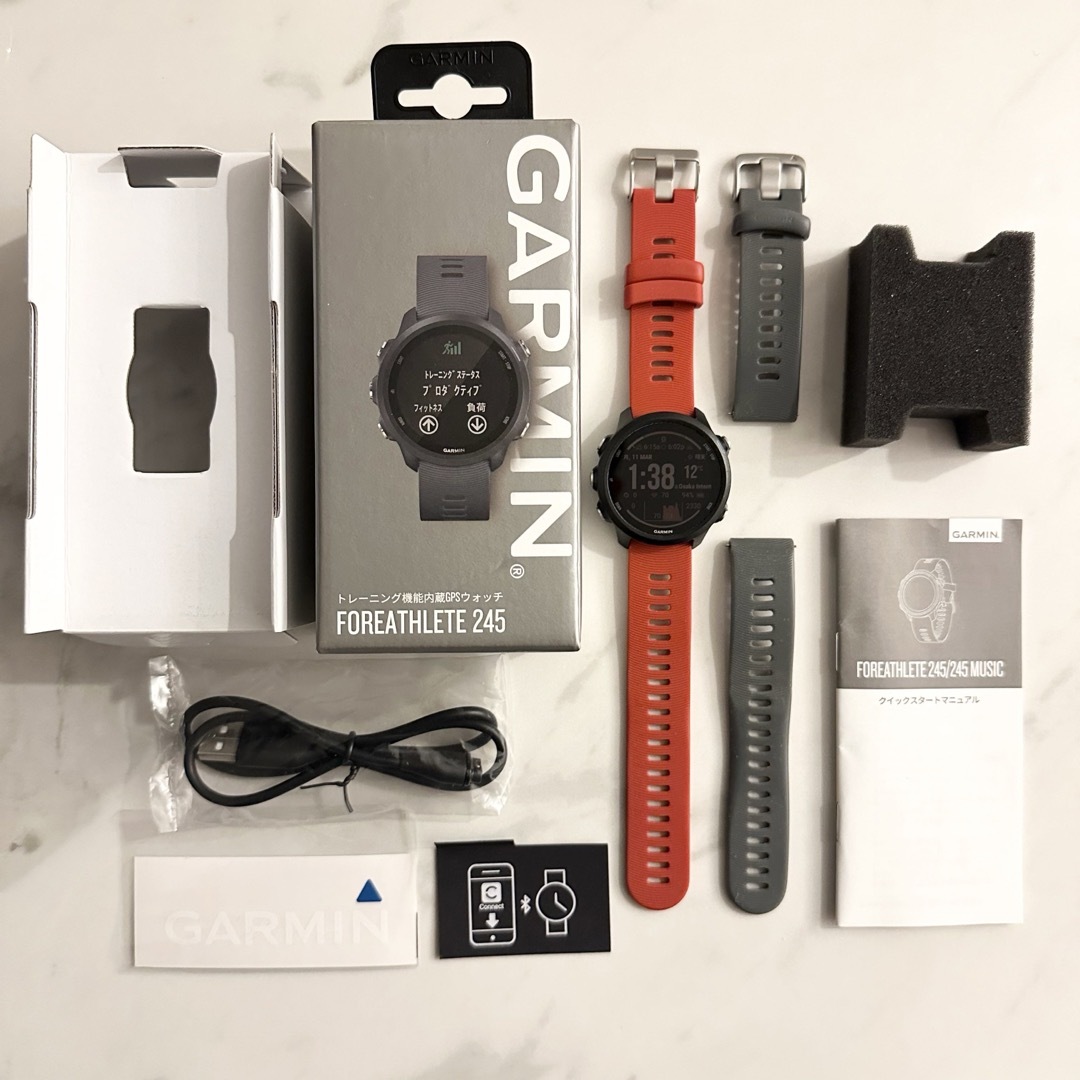 GARMIN(ガーミン)のGARMIN(ガーミン) ForeAthlete 245 Black Slate メンズの時計(腕時計(デジタル))の商品写真