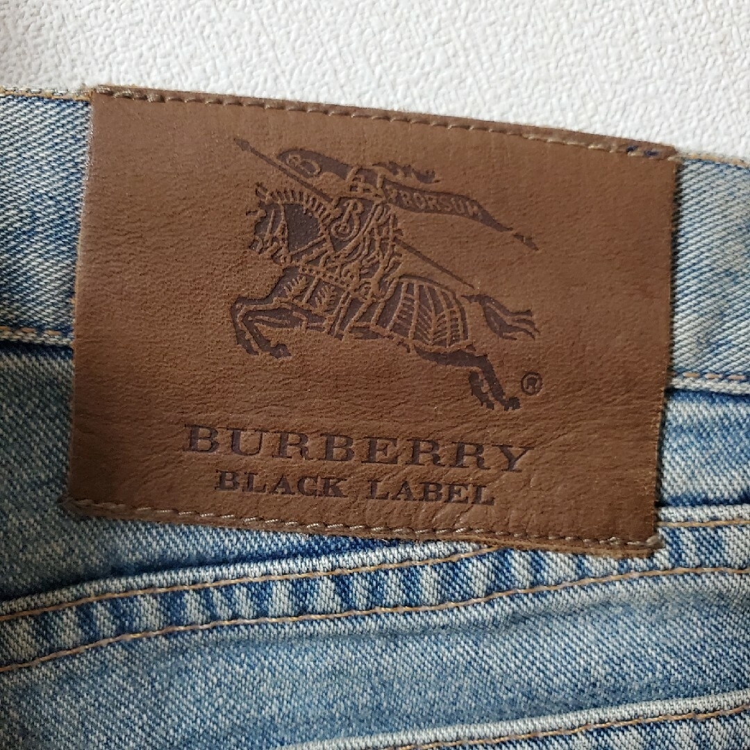 BURBERRY BLACK LABEL(バーバリーブラックレーベル)のライトブルー！希少Lサイズ！デニム！ジーパン　▼バーバリーブラックレーベル メンズのパンツ(デニム/ジーンズ)の商品写真