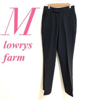 ローリーズファーム(LOWRYS FARM)のローリーズファーム　テーパードパンツ　M　ブラック　オフィス　きれいめ　ポリ(カジュアルパンツ)