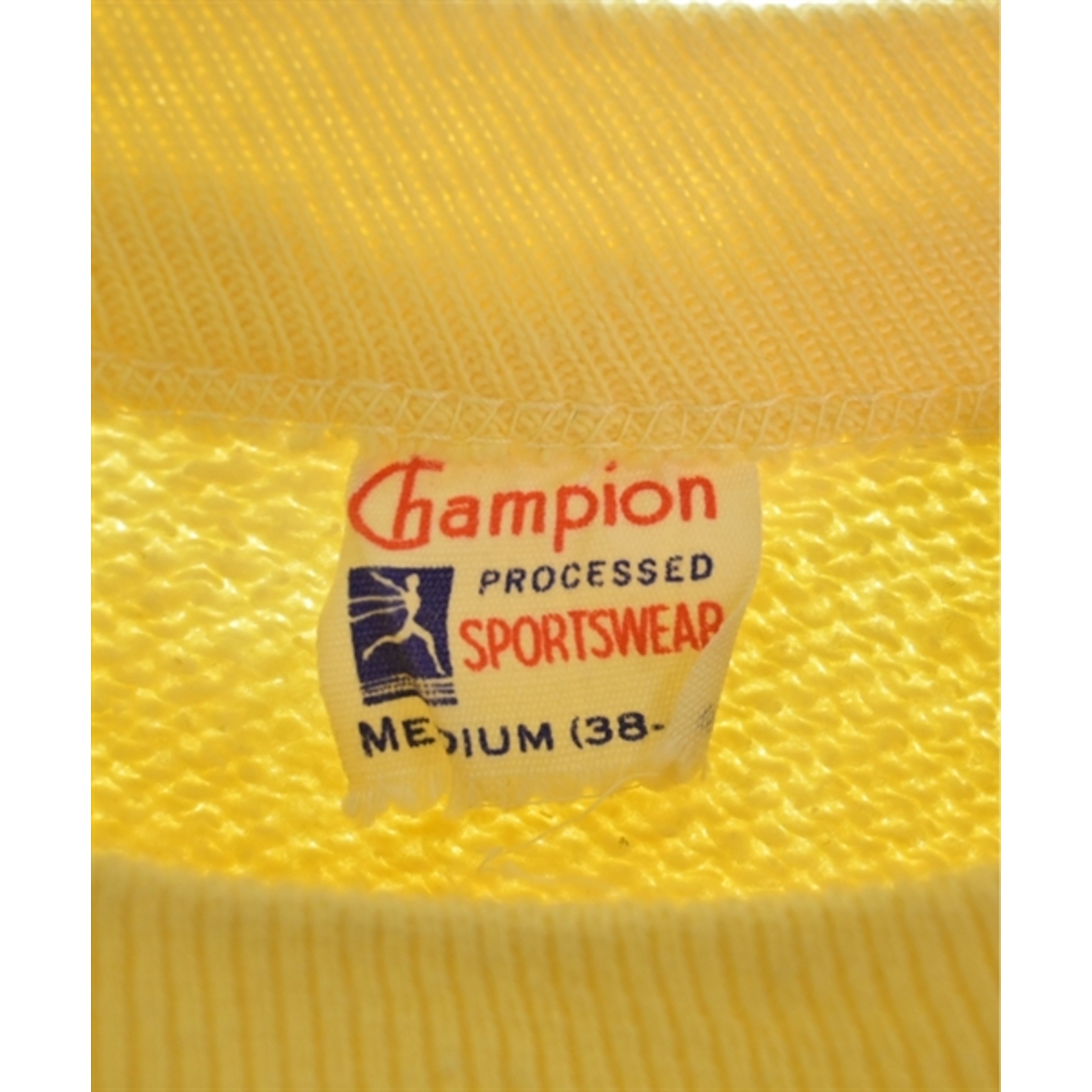 Champion(チャンピオン)のCHAMPION チャンピオン スウェット M 黄 【古着】【中古】 レディースのトップス(トレーナー/スウェット)の商品写真