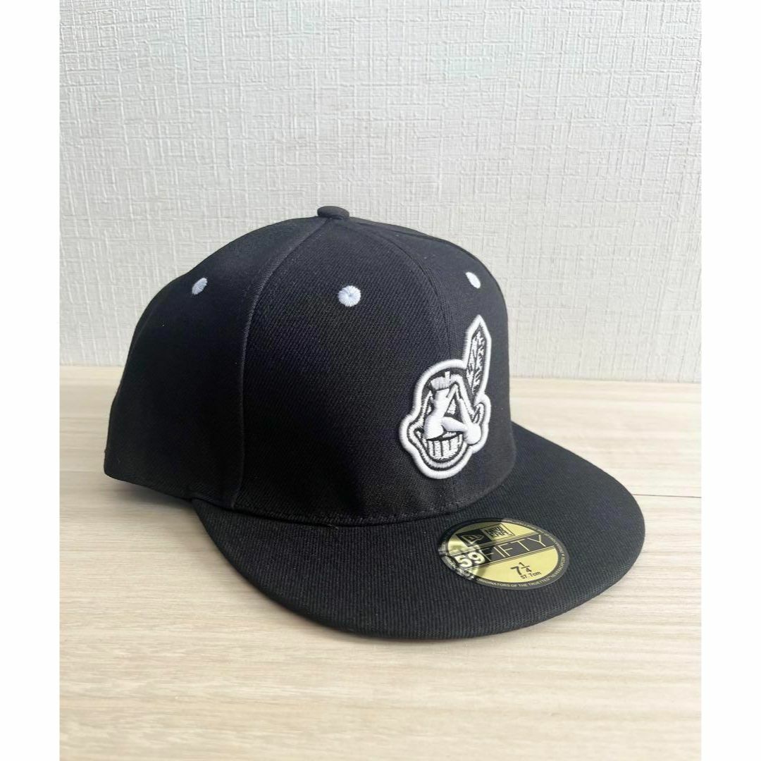 ニューエラ インディアンス キャップ ブラック 59Fifty 7 1/4