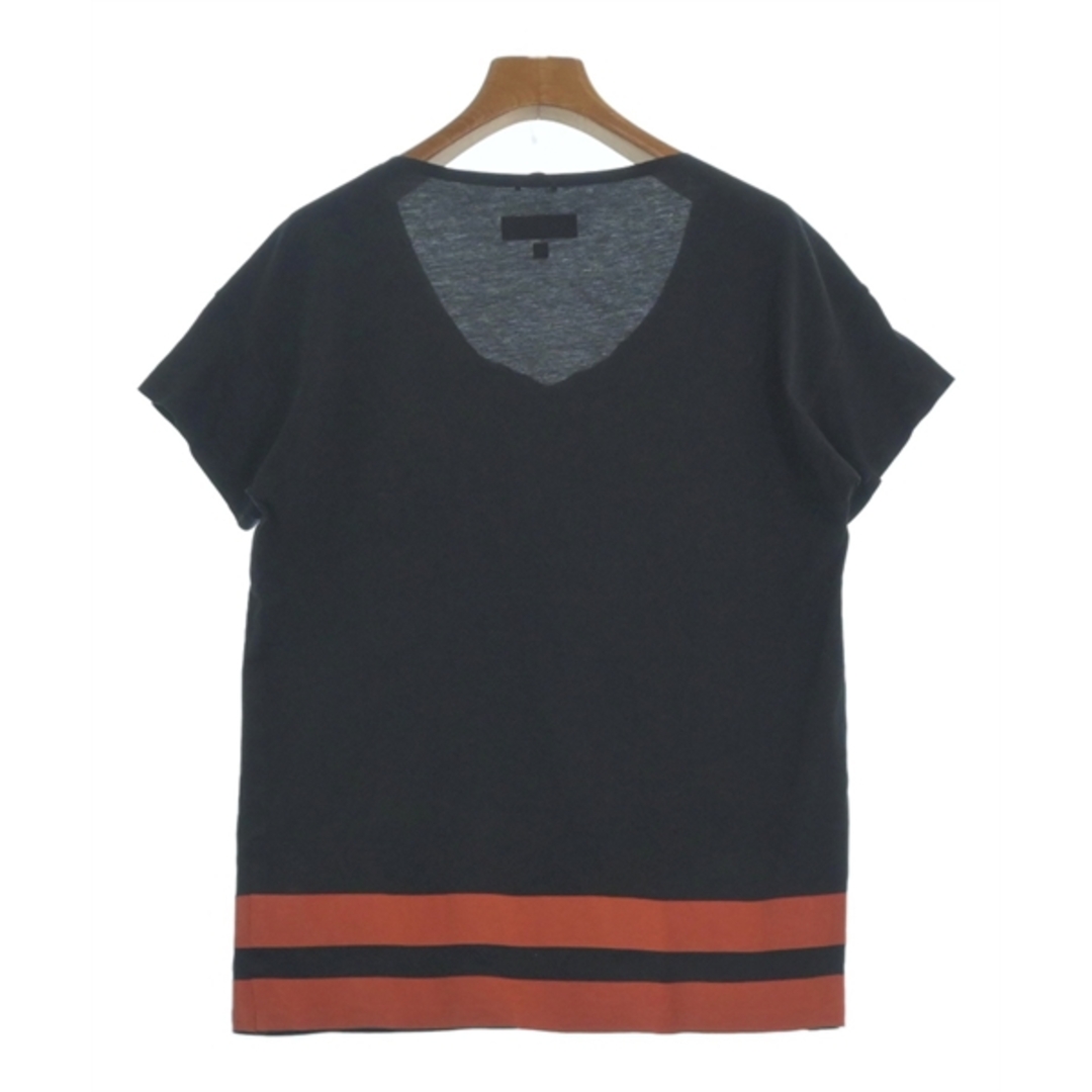 BURBERRY(バーバリー)のBURBERRY バーバリー Tシャツ・カットソー M 黒xオレンジ 【古着】【中古】 レディースのトップス(カットソー(半袖/袖なし))の商品写真