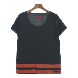 バーバリー(BURBERRY)のBURBERRY バーバリー Tシャツ・カットソー M 黒xオレンジ 【古着】【中古】(カットソー(半袖/袖なし))