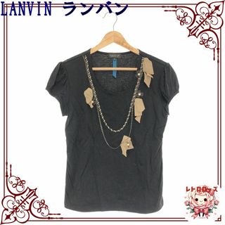 ランバン(LANVIN)のLANVIN ランバン トップス Tシャツ 半袖 チャーム おしゃれ レディース(Tシャツ(半袖/袖なし))