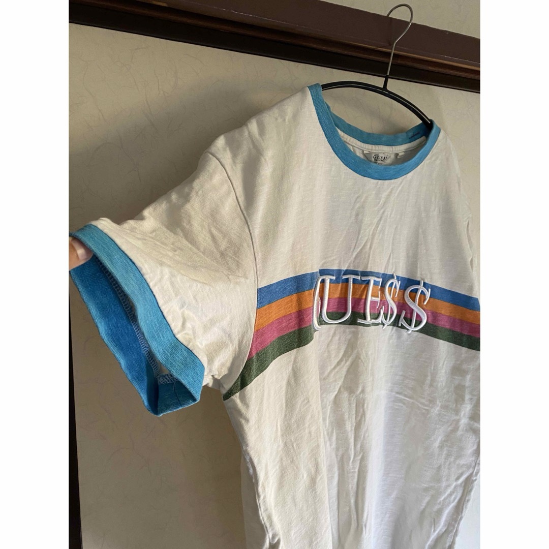 GUESS(ゲス)のGUESS ゲス オリジナル 刺繍ロゴTシャツ(エイサップ・ロッキー コラボ) メンズのトップス(Tシャツ/カットソー(半袖/袖なし))の商品写真