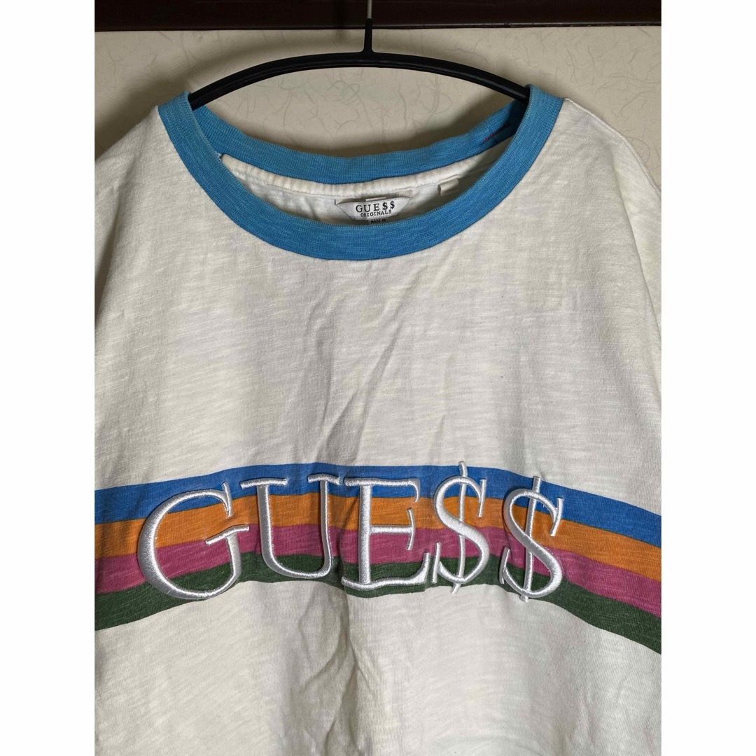 GUESS(ゲス)のGUESS ゲス オリジナル 刺繍ロゴTシャツ(エイサップ・ロッキー コラボ) メンズのトップス(Tシャツ/カットソー(半袖/袖なし))の商品写真