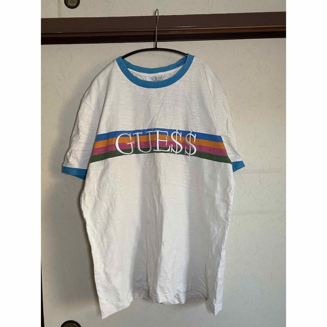 GUESS(ゲス)のGUESS ゲス オリジナル 刺繍ロゴTシャツ(エイサップ・ロッキー コラボ) メンズのトップス(Tシャツ/カットソー(半袖/袖なし))の商品写真