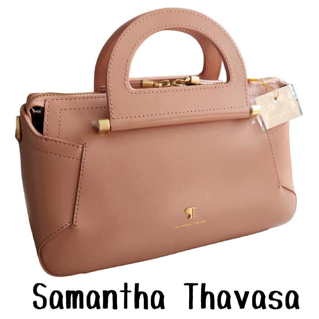 Samantha Thavasa サーモンピンク 2Way ハンドバッグ