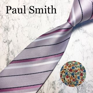 ポールスミス(Paul Smith)のPaul Smith ネクタイ　ストライプ　マルチカラー　花柄(ネクタイ)