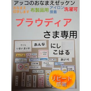 プラウディアさま専用 おなまえゼッケン アイロン接着 №R63025(ネームタグ)