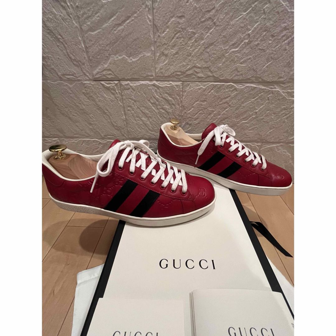 Gucci(グッチ)のグッチ　スニーカー　美品　エース メンズの靴/シューズ(スニーカー)の商品写真