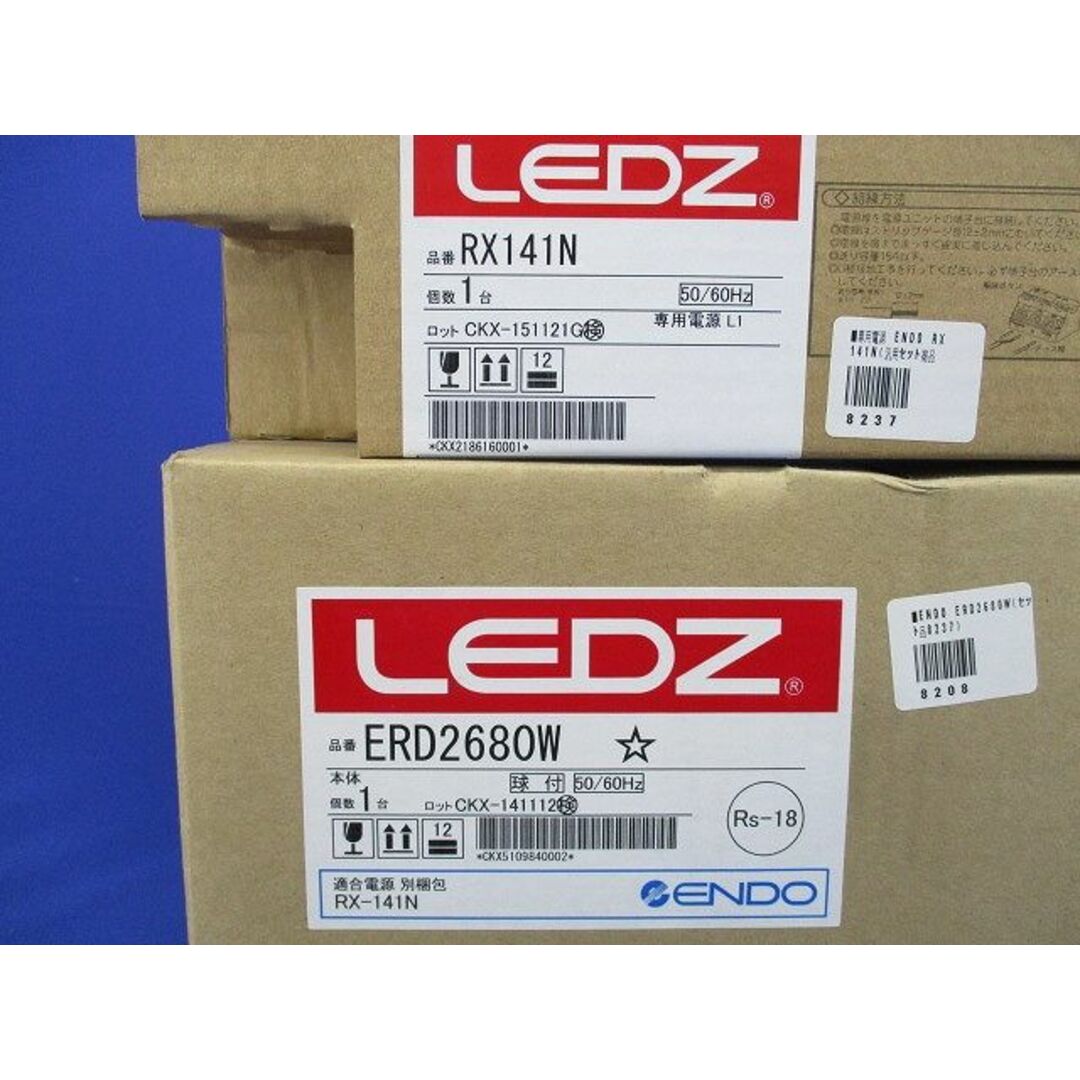 LEDベースダウンライト 電源ユニット付 ERD2680W+RX141N インテリア/住まい/日用品のライト/照明/LED(その他)の商品写真