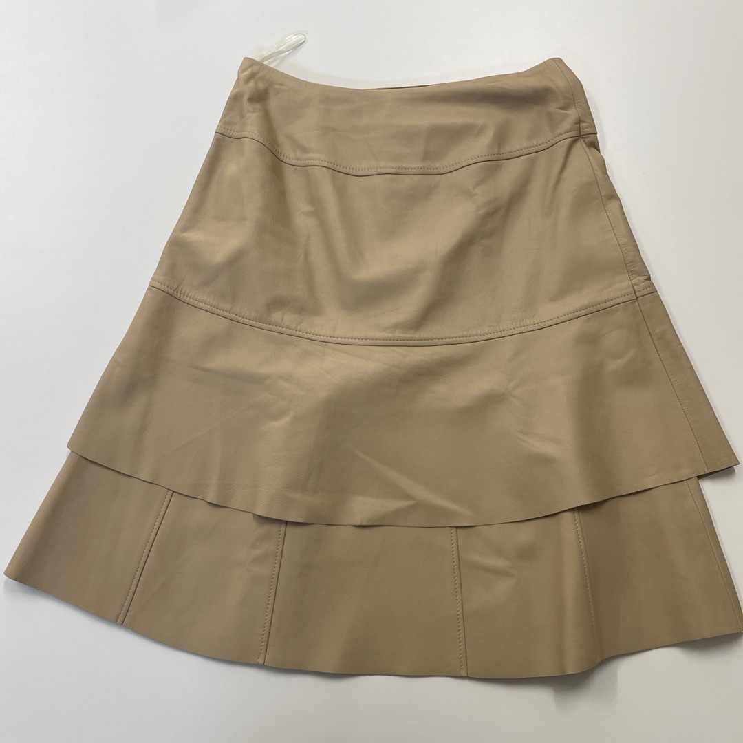 Otto サイズ15 羊皮　ラムレザー　スカート レディースのスカート(ひざ丈スカート)の商品写真