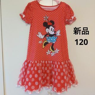 Disney - ディズニーストア　ミニーマウス　ワンピース　チュールスカート　120