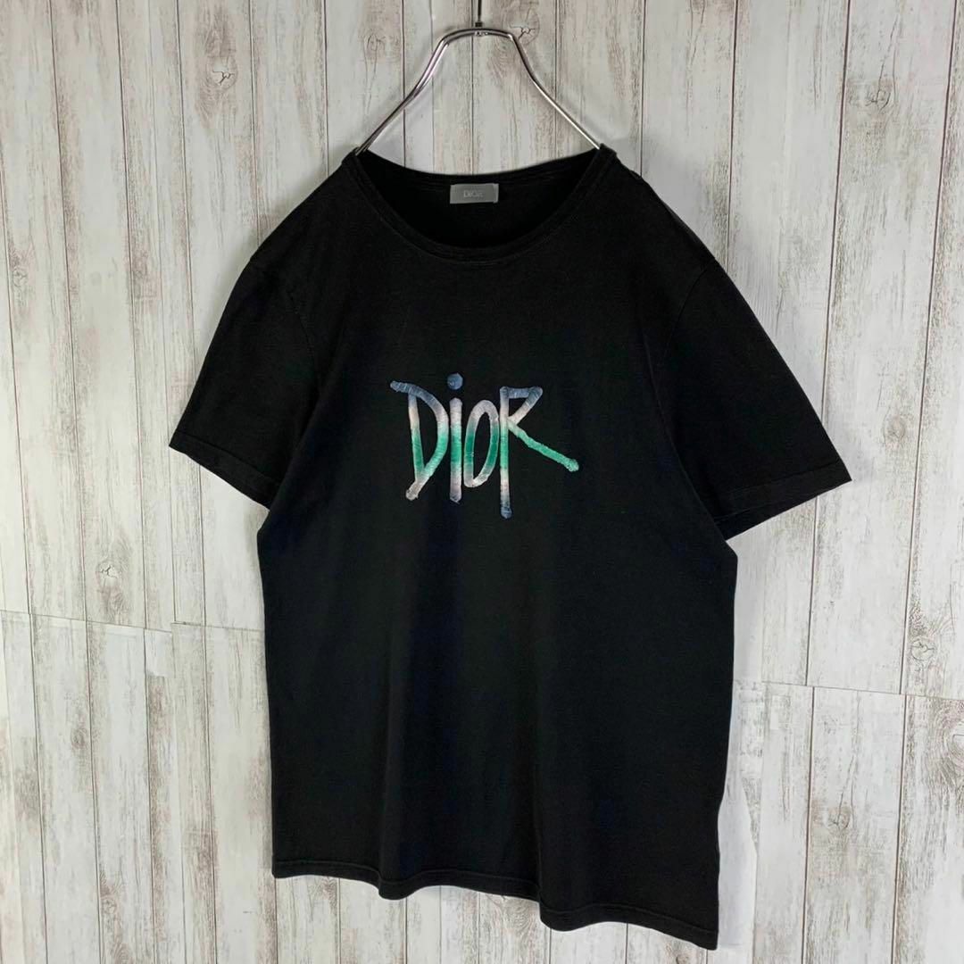 Christian Dior(クリスチャンディオール)の【限定コラボ】ディオール×ステューシー 刺繍ロゴ 即完売 希少 Tシャツ メンズのトップス(Tシャツ/カットソー(半袖/袖なし))の商品写真