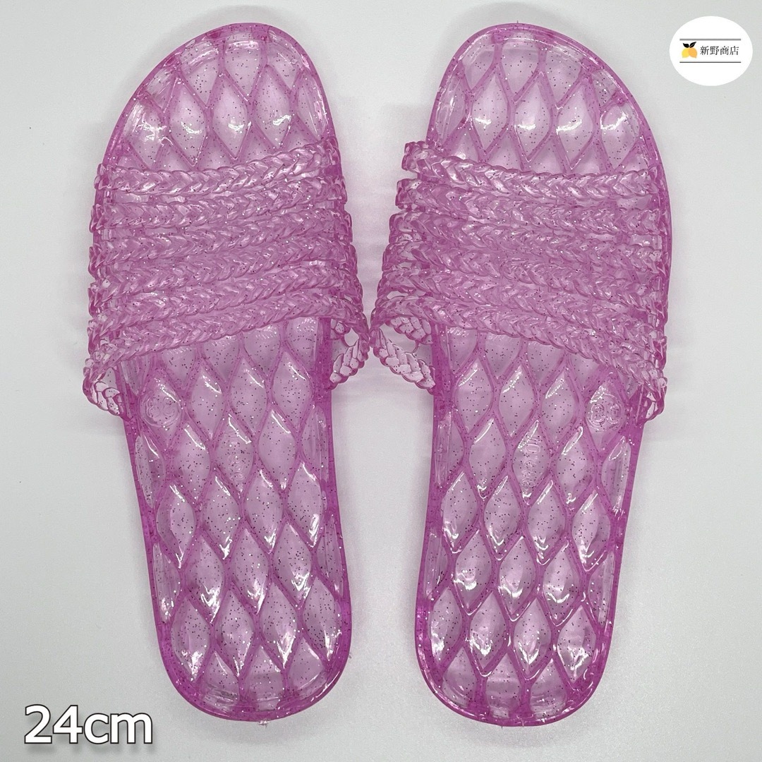 【新品未使用】防臭 防滑 サンダル ピンク 24cm レディースの靴/シューズ(サンダル)の商品写真