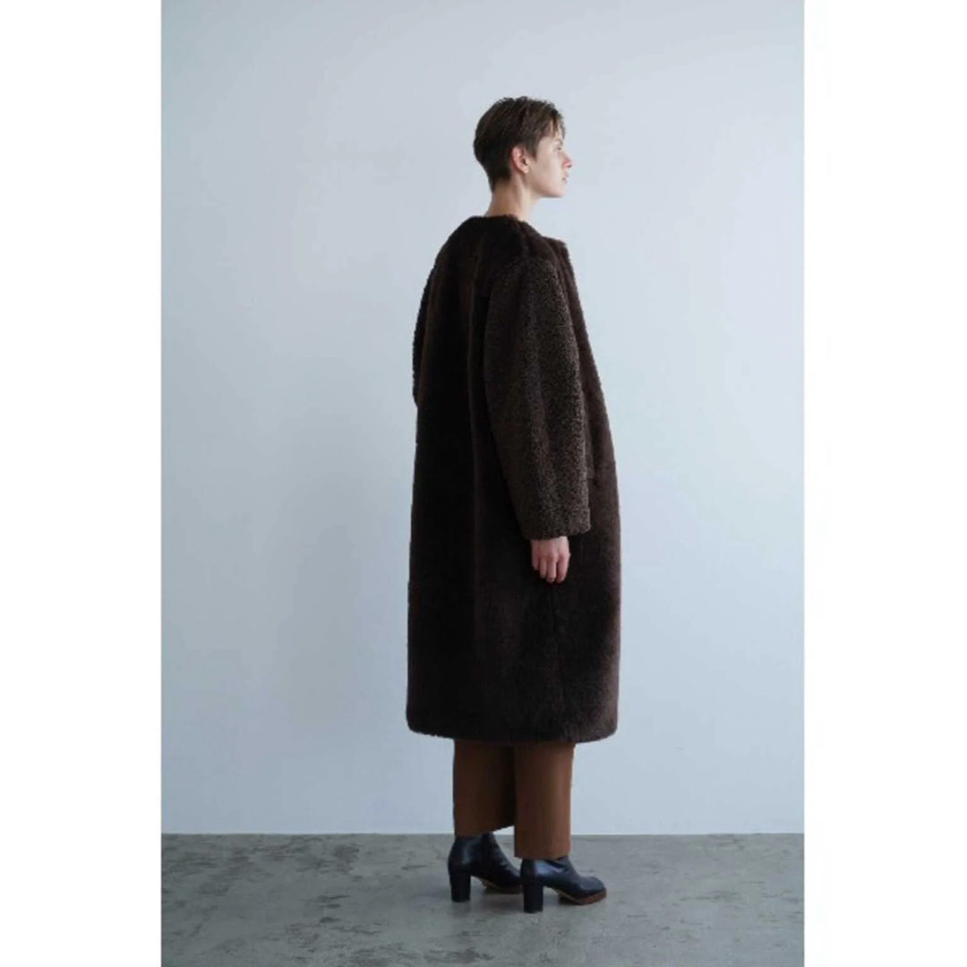 CLANE(クラネ)のCLANE クラネ MIX FUR COCOON COAT ファーコート レディースのジャケット/アウター(ロングコート)の商品写真