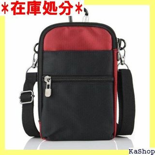 PUZESHUNスマホバッグ 携帯バッグ 軽量で防水 用の 対応 Red 453(その他)
