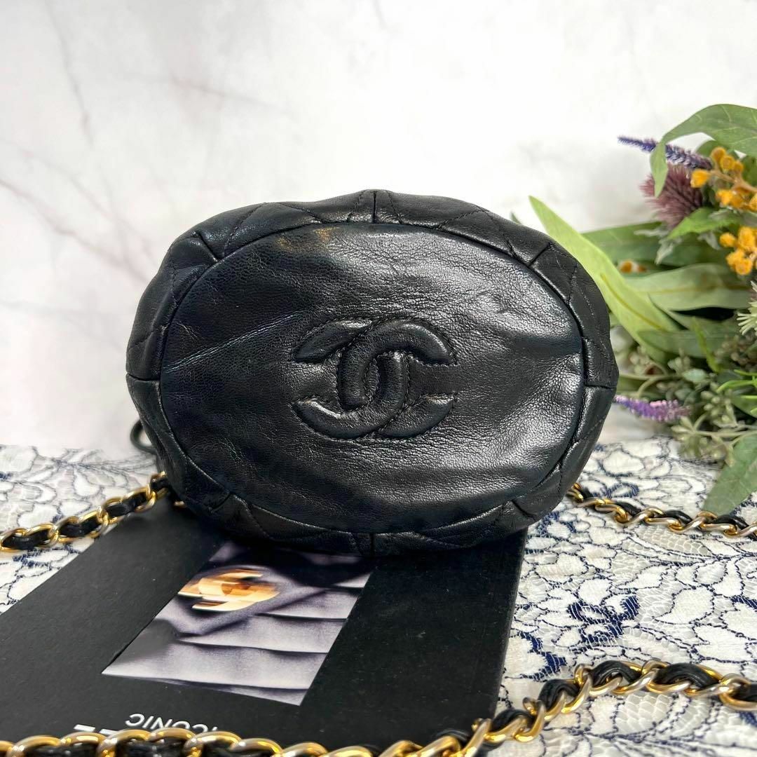 CHANEL(シャネル)のCHANEL シャネル【美品】ビンテージ 巾着 チェーンショルダーバッグ レディースのバッグ(ショルダーバッグ)の商品写真