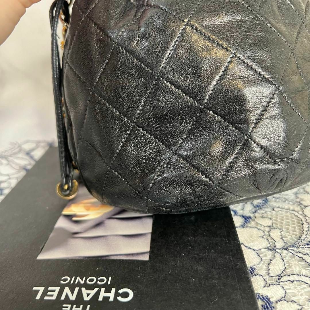 CHANEL(シャネル)のCHANEL シャネル【美品】ビンテージ 巾着 チェーンショルダーバッグ レディースのバッグ(ショルダーバッグ)の商品写真