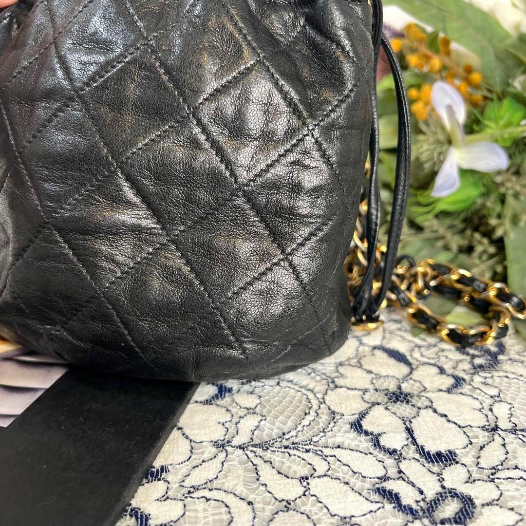 CHANEL(シャネル)のCHANEL シャネル【美品】ビンテージ 巾着 チェーンショルダーバッグ レディースのバッグ(ショルダーバッグ)の商品写真