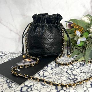 シャネル(CHANEL)のCHANEL シャネル【美品】ビンテージ 巾着 チェーンショルダーバッグ(ショルダーバッグ)