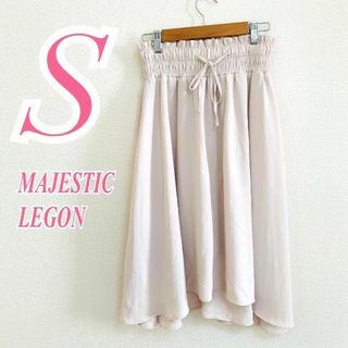 MAJESTIC LEGON - マジェスティックレゴン　フレアスカート リボン きれいめポリエステル100%