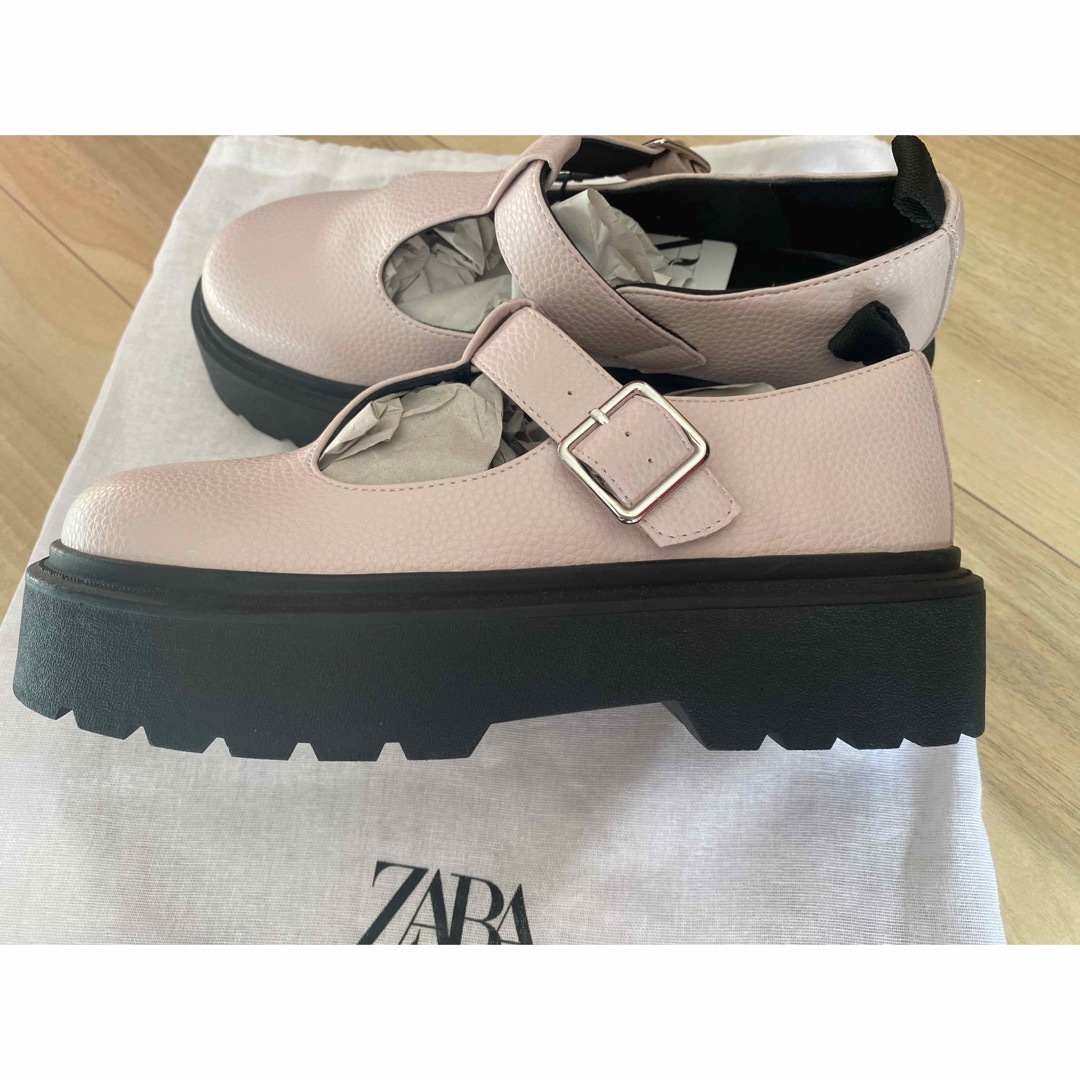 ZARA(ザラ)のZARAプラットフォーム　シューズ　23.5 レディースの靴/シューズ(その他)の商品写真