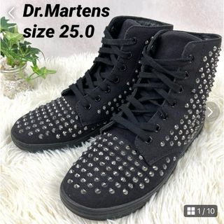 Dr.Martens - 【Dr.Martens】ドクターマーチン 25ハイカットスニーカー　スタッズ　黒