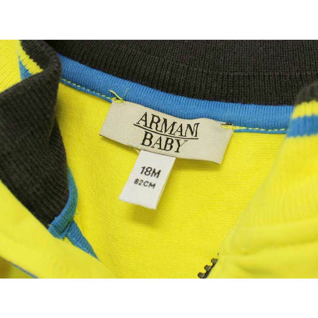 Armani(アルマーニ)の【値下げ!】[アルマーニベビー/Armani baby]82cm カットソーブルゾン/パーカー 黄色【中古】子供服 キッズ kids ベビー服 baby 男の子 春秋 409032 otr キッズ/ベビー/マタニティのベビー服(~85cm)(ジャケット/コート)の商品写真