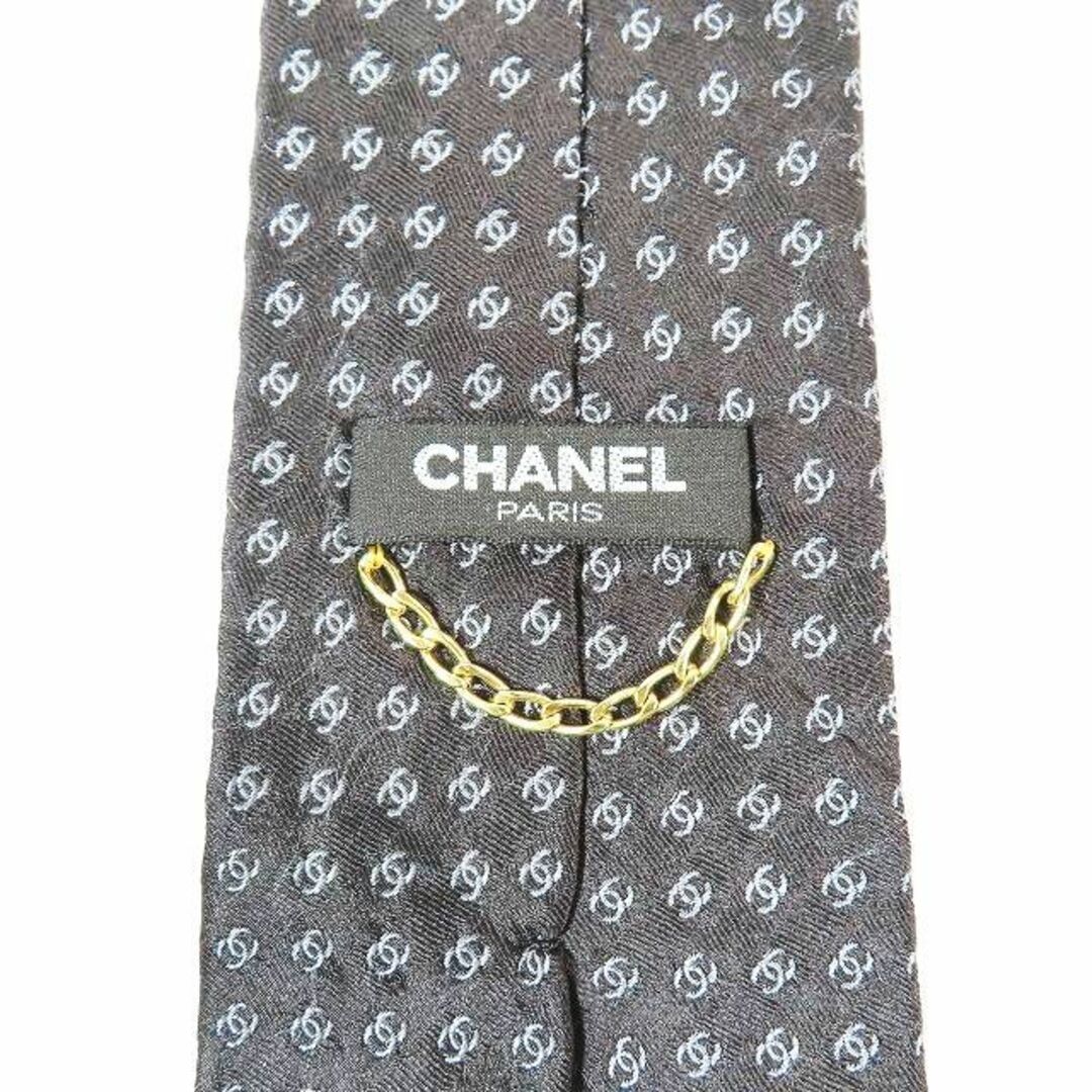 CHANEL(シャネル)のシャネル CHANEL ロゴ ココマーク 総柄 ネクタイ ネックストラップ 黒 メンズのファッション小物(ネクタイ)の商品写真